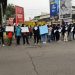 Aliansi Hari Pelajar-Mahasiswa Internasional (AHPI) melakukan unjuk rasa di perempatan ITN/Jalan Veteran, Sabtu (20/11/2021) pagi
