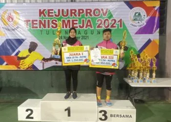 Juara III tenis meja kejurprov
