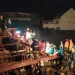 BPBD dan relawan melakukan pencarian korban banjir bandang di Kota Batu hingga larut malam.