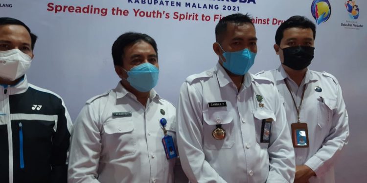 Ketua BNN Kabupaten Malang, Candra Hermawan (kedua dari kanan). Foto: Aisyah Nawangsari