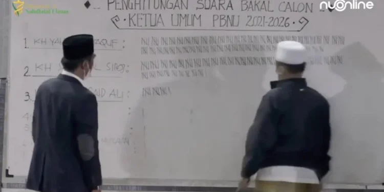 Proses pemilihan Ketua PBNU