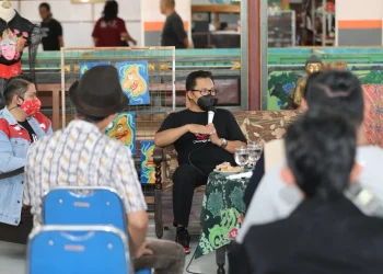 Sutiaji dan Pelaku Ekonomi Kreatif Ngopi Bareng di Pasebar