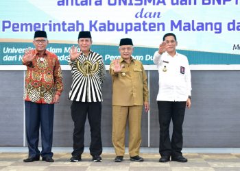 BNPT, Pemkab Malang, dan Unisma menjalin kerja sama membangun Kawasan Khusus Terpadu Nusantara (KKTN) di Malang. Foto: dok