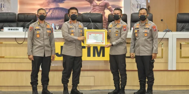 Polresta Malang Kota Mendapat penghargaan Men PaN