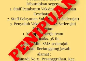 hoaks, tenaga vaksinator kota Batu