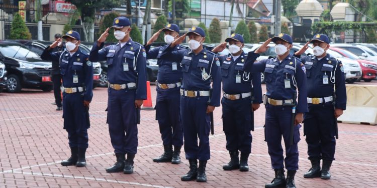 Lomba PBB ramaikan Ultah Satpam ke-41 di Polres Malang. dok