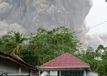 awan panas abu gunung semeru