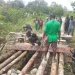 bintang - Satgas Kodim Pegunungan Bintang Yonif PR 431/SSP Perbaiki Jembatan Distrik Oksibil