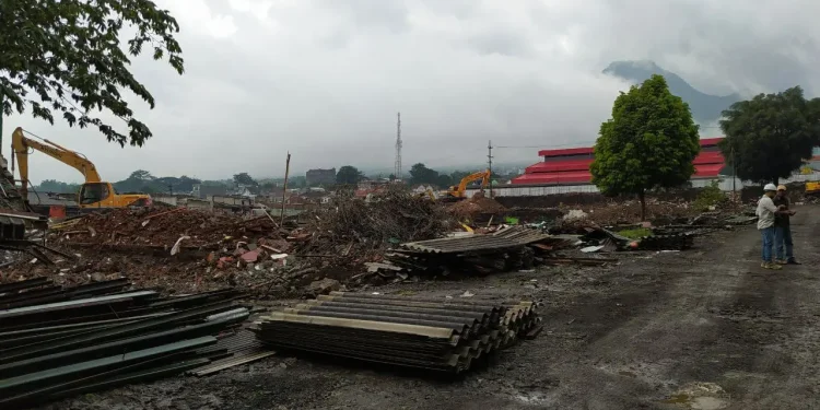 Pembongkaran Pasar Besar Kota Batu