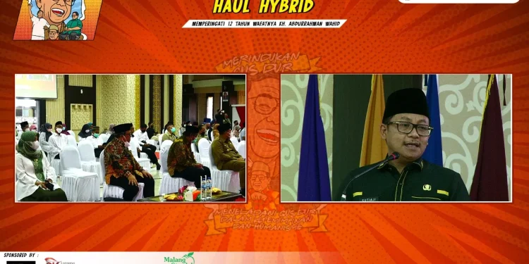 Wali Kota Malang Sutiaji, saat di haul Gus Dur