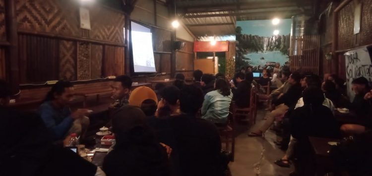 PMII Kota Malang menggelar kegiatan dengan tema "Menjaga Desa Wadas dan Konsolidasi Terbuka Untuk Wadas". Foto: dok