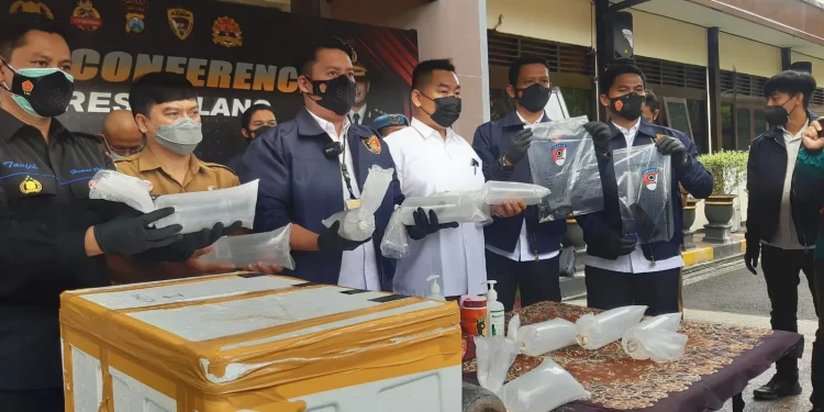 Barang bukti yang diamankan dari tersangka. Foto: Aisyah Nawangsari