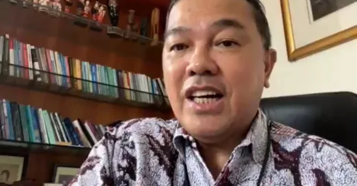 Rektor Universitas Ma Chung, Prof Murpin Josua Sembiring memaparkan sambutan dalam Goes to Campus di Universitas Ma Chung. Foto: tangkapan layar