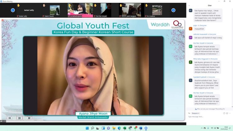 Ayana Jihye Moon, Brand Ambassador Wardah saat sharing motivasi. Foto: dok