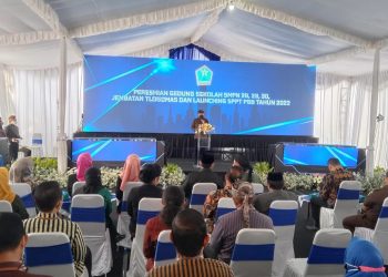 Kepala Bapenda Kota Malang, Handi Priyanto saat peluncuran aplikasi Persada. Foto: M Sholeh