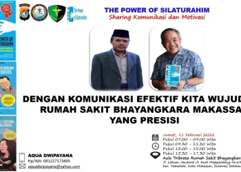 Aqua Dwipayana - Hanya 12 Jam di Makassar, Pakar Komunikasi Dr Aqua Dwipayana Motivasi Ratusan Pegawai Rumah Sakit Bhayangkara