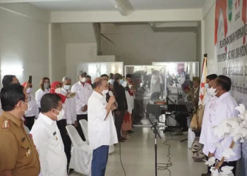 Pelantikan asosiasi pedagang kaki lima Kota Batu