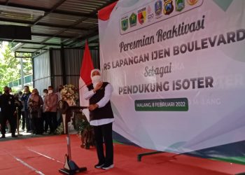Covid-10 meningkat, Resmikan isoter RS Boulevard Kota Malang