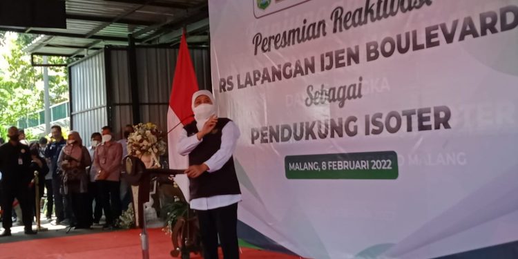 Covid-10 meningkat, Resmikan isoter RS Boulevard Kota Malang