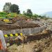 Progres pengerjaan sungai Sambong di Desa Bulukerto, Kecamatan Bumiaji, Kota Batu, pasca banjir bandang ditarget rampung Mei 2022. Foto: Ulul Azmy