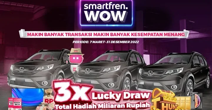 Siap-siap berburu hadiah dengan total miliaran rupiah lewat Smartfren WOW Treasure Hunt. Foto : dok