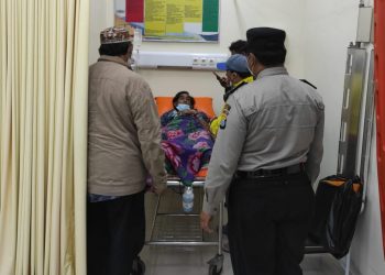 Muhammad Naam Kurniawan menjalani perawatan di RS Marsudi Waluyo Malang. Foto: dok Polsek Singosari