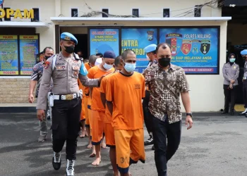 malang - Polres Malang Amankan 9 Pengedar Ganja dan Sabu