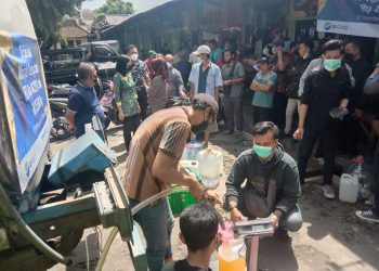 Suplai minyak goreng curah di Pasar Bunulrejo Kota Malang. Foto: M Sholeh