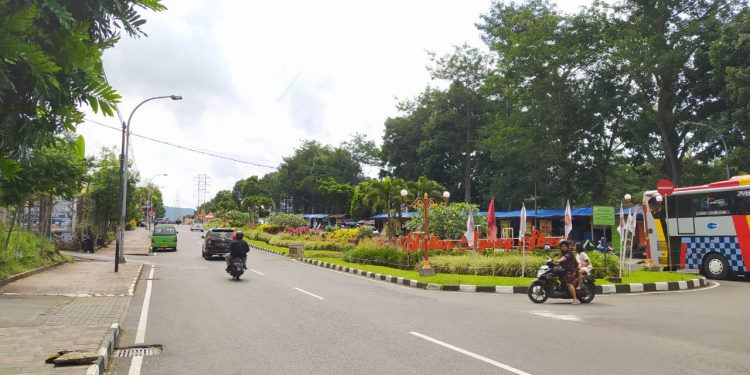 Kawasan Jalan Sultan Agung Kota Batu.