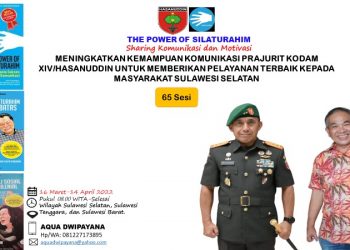 Poster Sharing Komunikasi dan Motivasi di Sulawesi Selatan, Tenggara, dan Barat