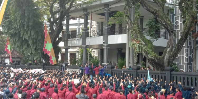 Demo Mahasiswa di Kota Malang