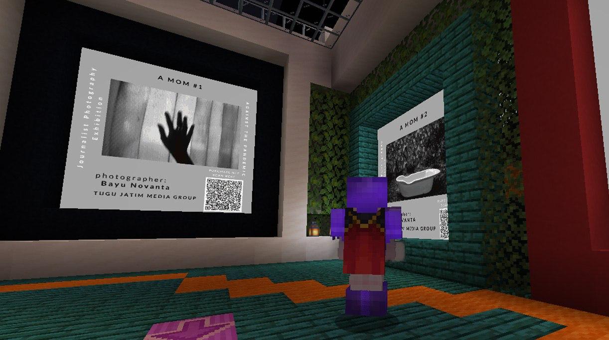 Ilustrasi virtual pengunjung