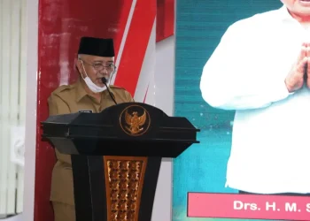 Bupati Sanusi pada peringatan Nuzulul Quran