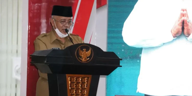 Bupati Sanusi pada peringatan Nuzulul Quran