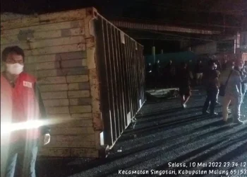 kecelakaan beruntun di singosari