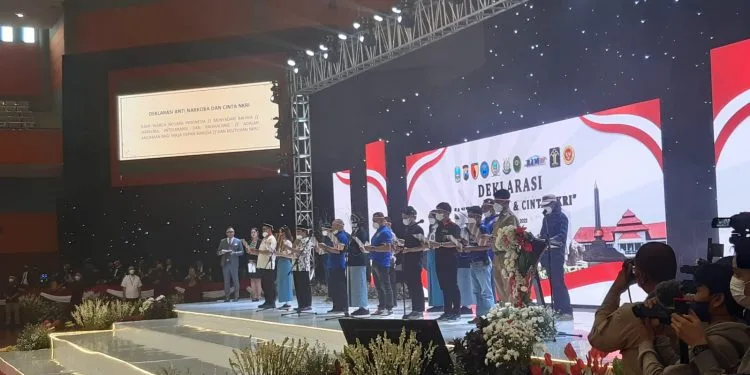 Deklrasasi anti narkoba Jawa TImur di Kota Malang