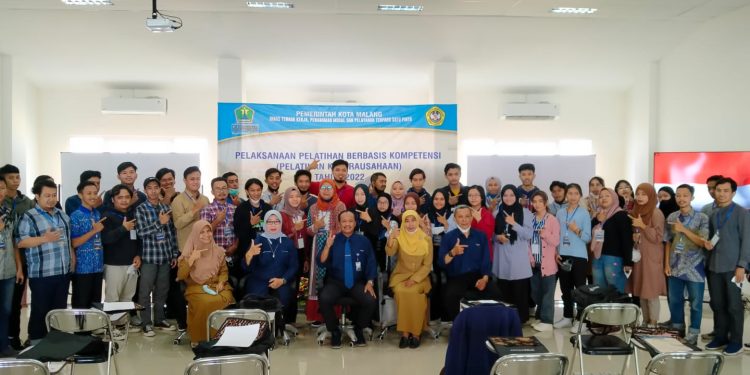 Peserta pelatihan Dinas Tenaga kerja