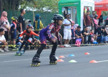 Atlet sepatu roda kota malang
