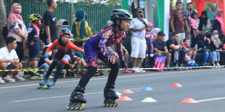 Atlet sepatu roda kota malang