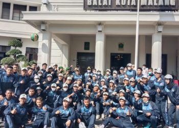 Para atlet Kota Malang yang berlaga di Porprov Jatim VII 2022 (M Sholeh)