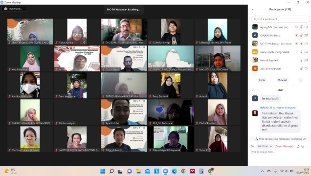 WEbinar guru terkait Sosialisasi Literasi Universitas Negeri Malang (UM)