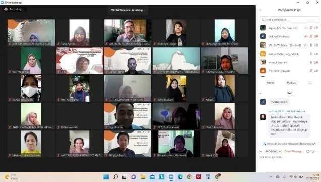 WEbinar guru terkait Sosialisasi Literasi Universitas Negeri Malang (UM)