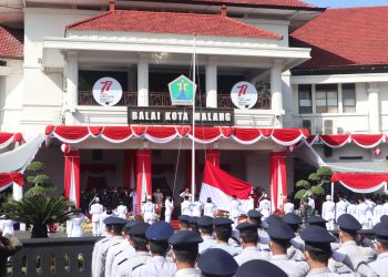Peringatan HUT RI ke-77 di Balai Kota Malang