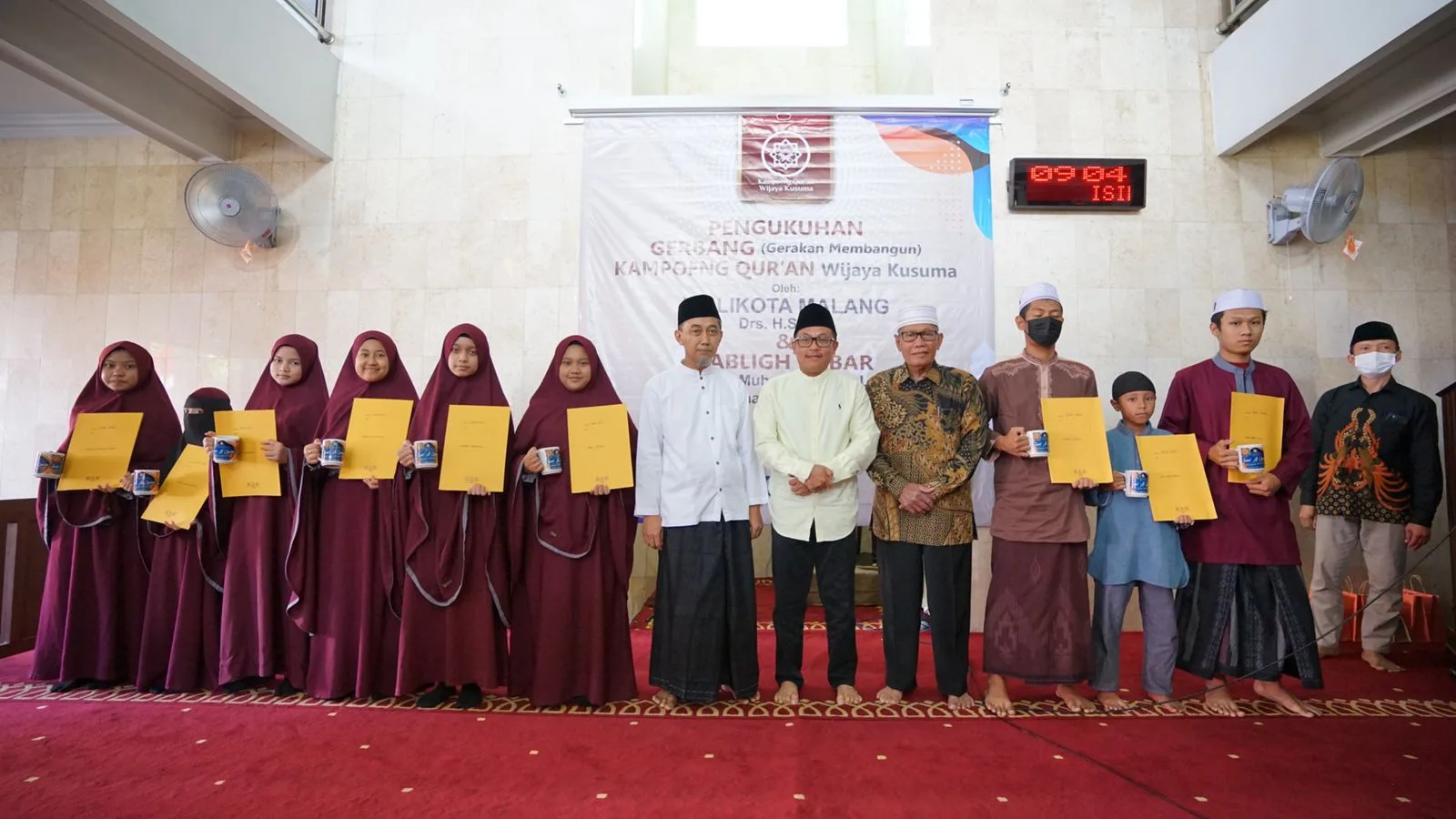 Pengukuhan Gerakan Membangun Qur'an Wijaya Kusuma. Foto: dok Pemkot Malang