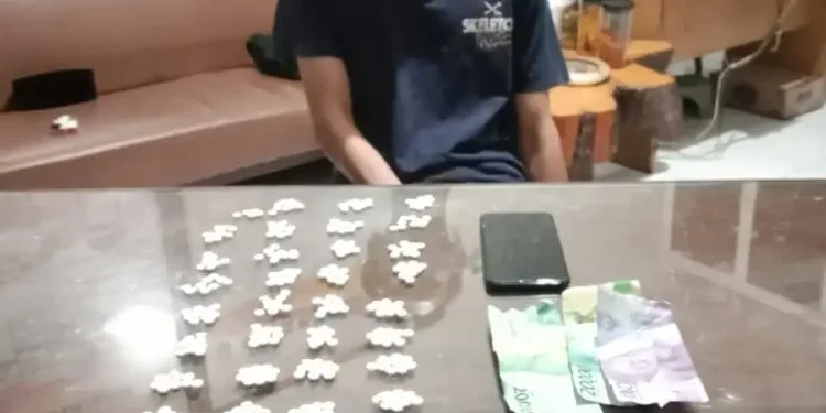 pengedar pil double L ditangkap polisi