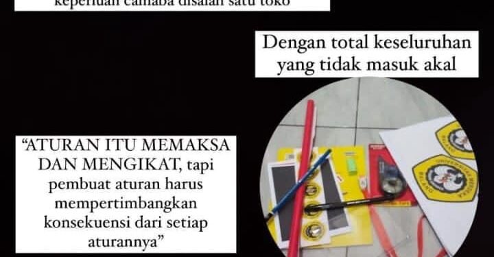 Tangkapan layar keluh kesah wali maba Fakultas Hukum Unmer Malang.