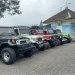 Jip berjejer di Rest Area Gubugklakah, Kecamatan Poncokusumo, Kabupaten Malang.