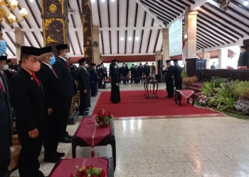 Suasana pelantikan 116 pejabat ASN di Pendopo Agung Kabupaten Malang.