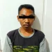 Terduga pelaku begal motor M (29) setelah diamankan oleh Polres Malang.
