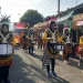 Kelompok kesenian marching band turut meramaikan pawai budaya di Kampung Cempluk Festival.